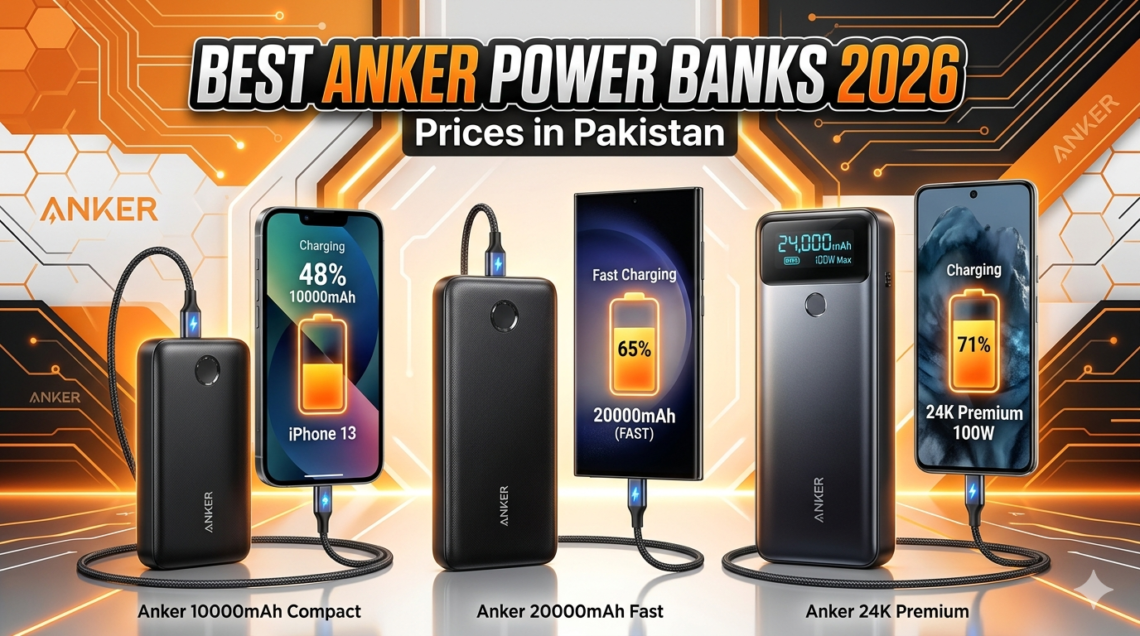 Best Anker Power Banks in Pakistan (2026) – Prices, Features & Buying Guide