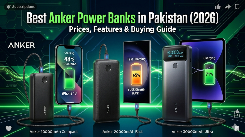 Best Anker Power Banks in Pakistan (2026) – Prices, Features & Buying Guide