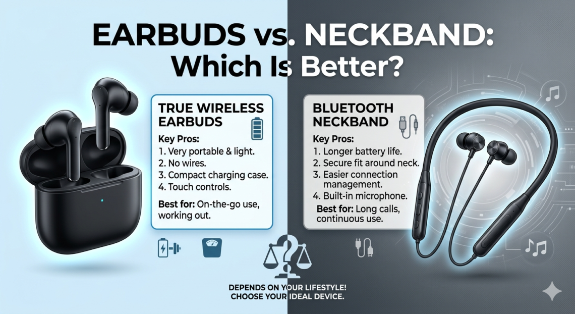 Earbuds vs Neckband: Which Is Better?