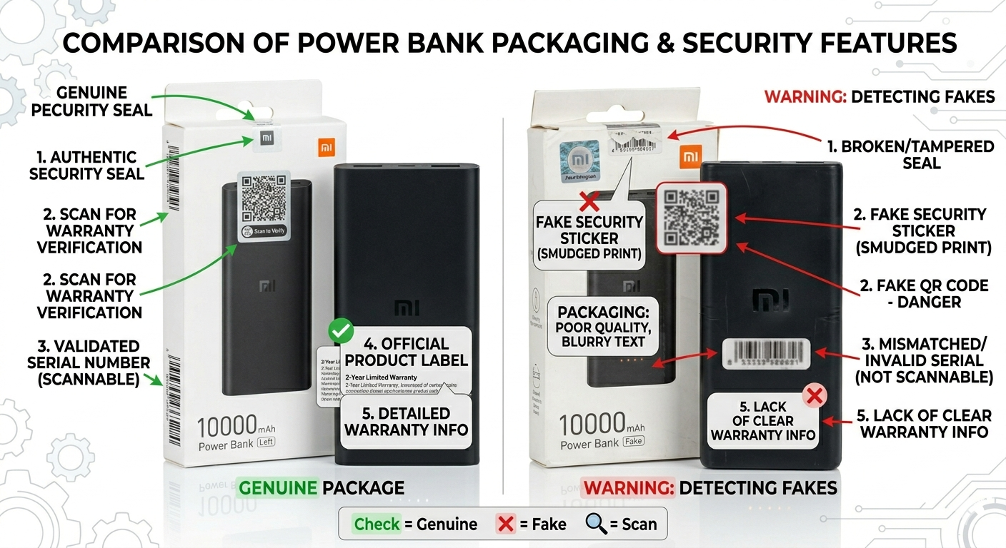 How to Check Original vs Fake Power Banks