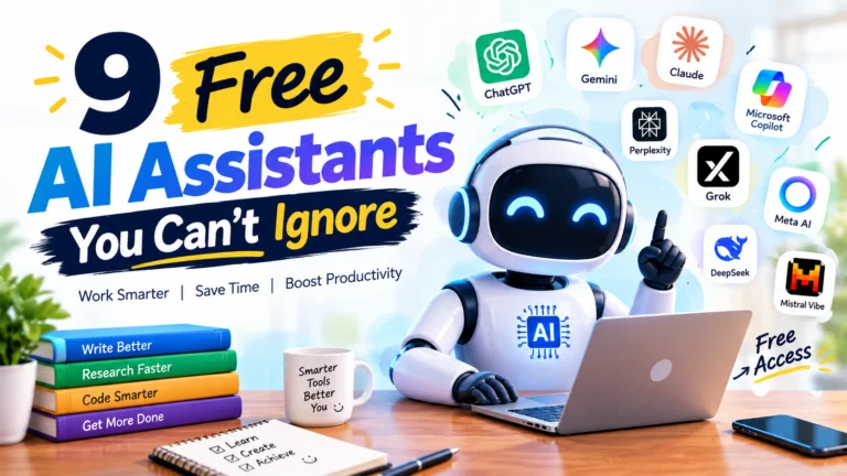 9 Free AI Assistants You Can’t Ignore